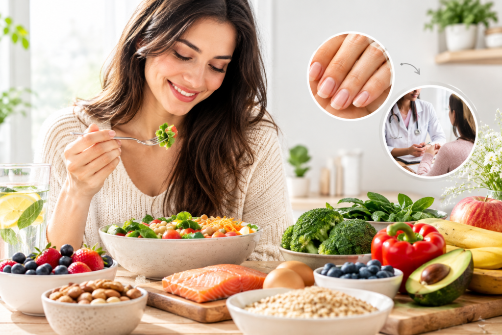 how to fix brittle nails with a healthy nutrient-rich diet
