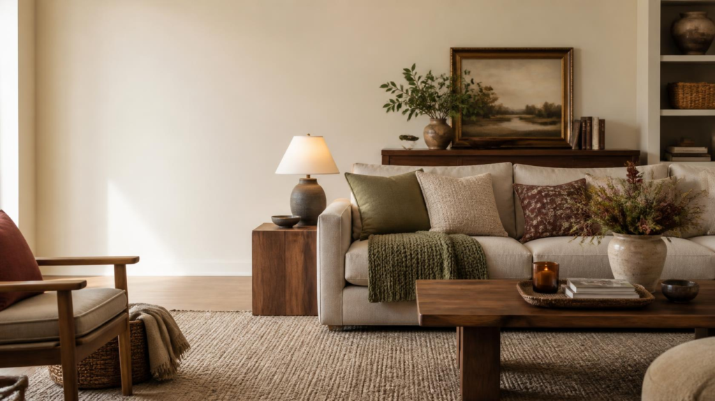 Fall 2026 home decor trends cozy living room
