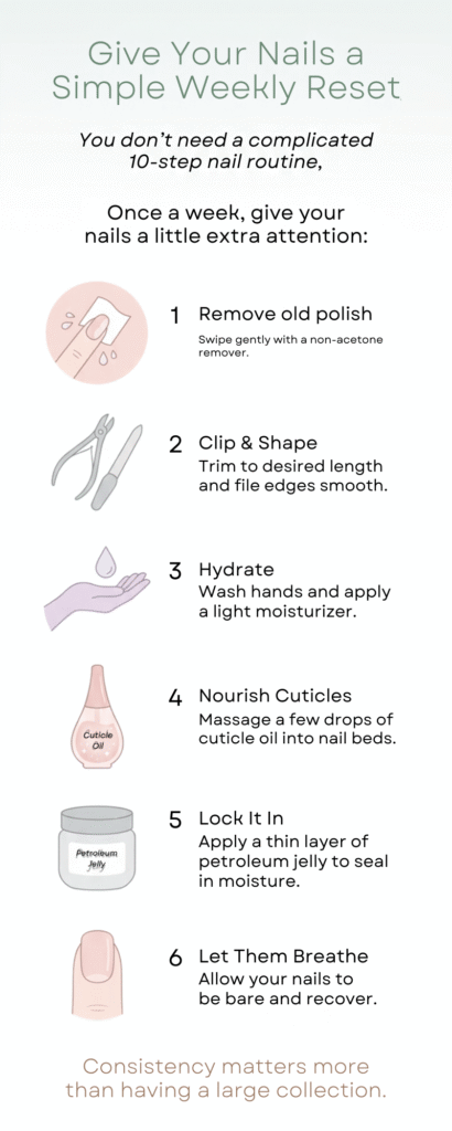healthy nail steps