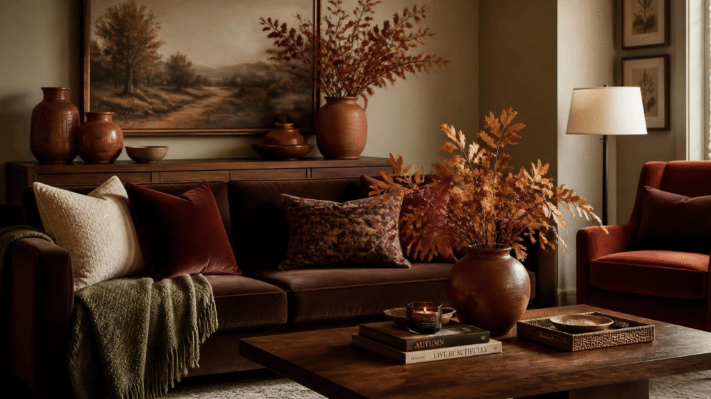 Warm, Earthy Colors Are Defining Fall 2026 Interiors for fall home decor trend 2026