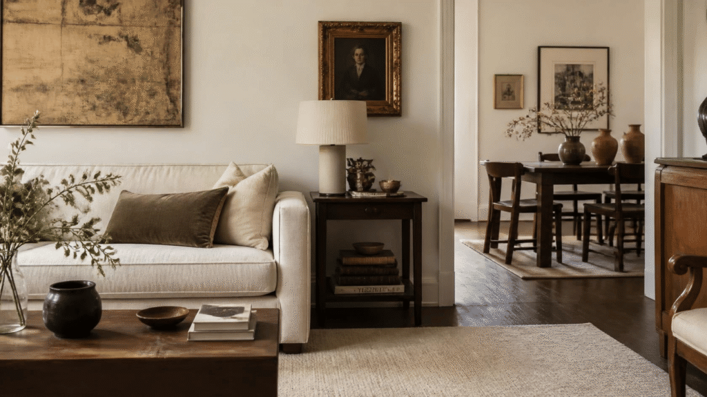  Mix Old and New Instead of Matching Everything for Fall 2026 home decor idea